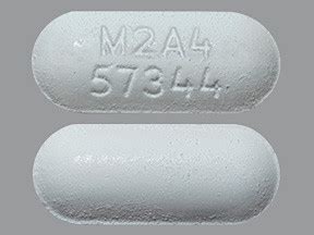 Acetaminophen 500 Mg Caplet White Oblong Tablet M2A4 57344 Geri Care
