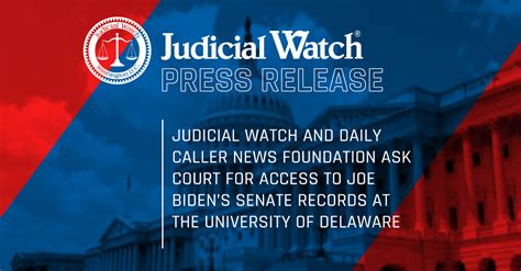 Judicial Watch And Daily Caller News Foundation Ask Court For Access To