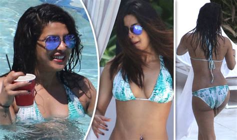 Priyanka Chopra Almost Spills Out Of Plunging Bikini As She Flaunts