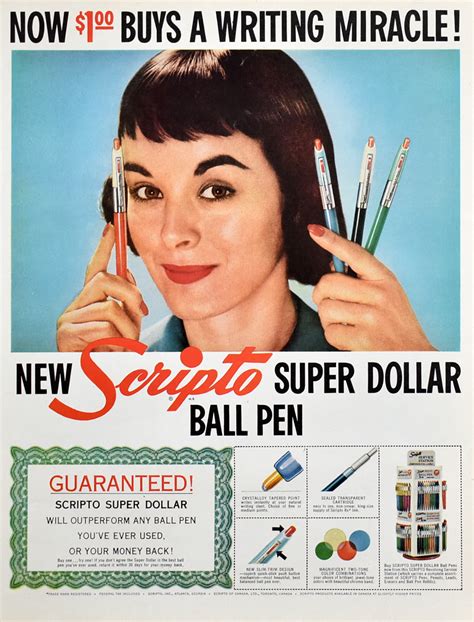 1956 Scripto Super Dollar Ball Pen Retro Reveries Vintage Pens