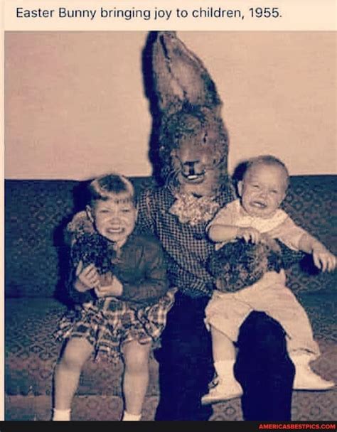 Easter Bunny Bringing Joy To Children 1955 Americas Best Pics And