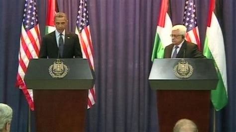 us backs independent palestinian state obama bbc news