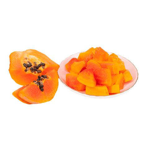 Fresh Fruit Diced Papaya Fresh Fruit Diced Papaya Png Transparent