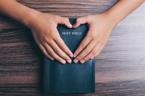 Holy Bible With Heart Shape Hands House To House Heart To Heart