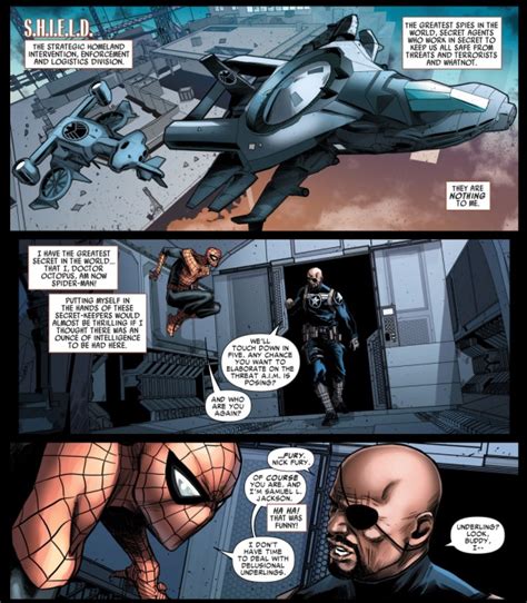 Superior Spider Man Meets Nick Fury Jr Comicnewbies