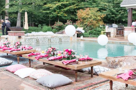 12 Ways To Make A Splash This Summer Poolside Party Pink Pool Party