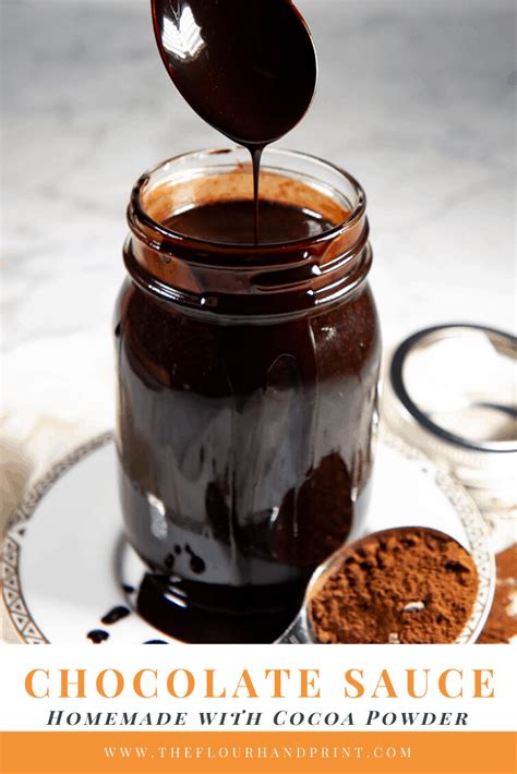 A Homemade Chocolate Syrup Recipe With Cocoa Powder And 3 Other Simple