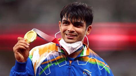 golden throw neeraj chopra wins gold in men s javelin throw at tokyo olympics breaks india s