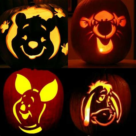 Winnie The Pooh Tigger Piglet And Eeyore Disney Pumpkin Carving