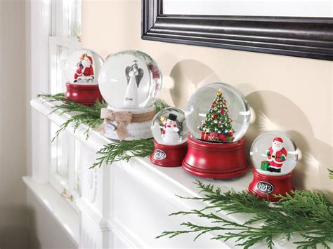 kohl's  christmas  christmas decoration  snow globes on mantle