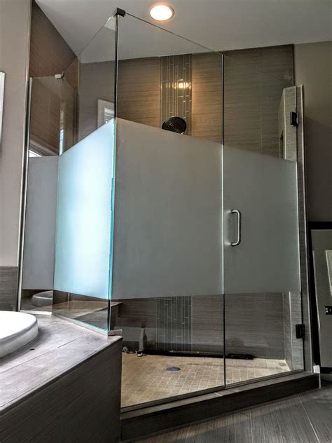 etched glass shower doors give your shower a little privacy with etched shower glass with