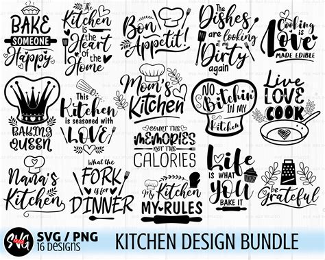 Funny Kitchen Svg Bundle Kitchen Sign Svg Kitchen Towel Svg Etsy