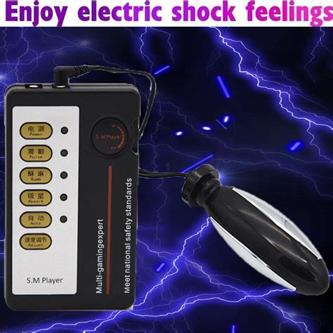 E Stim Shock Anal Plug Vibrator Butt Anus Sex Toys Electric Stimulation Massage Ebay