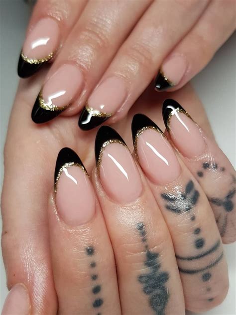 Modern Double French Tip Nails Chic Nails Stylish Nails Trendy Nails
