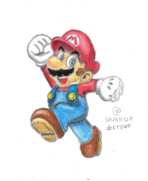 Super Mario Drawing Pencil Sketch Colorful Realistic Art Images