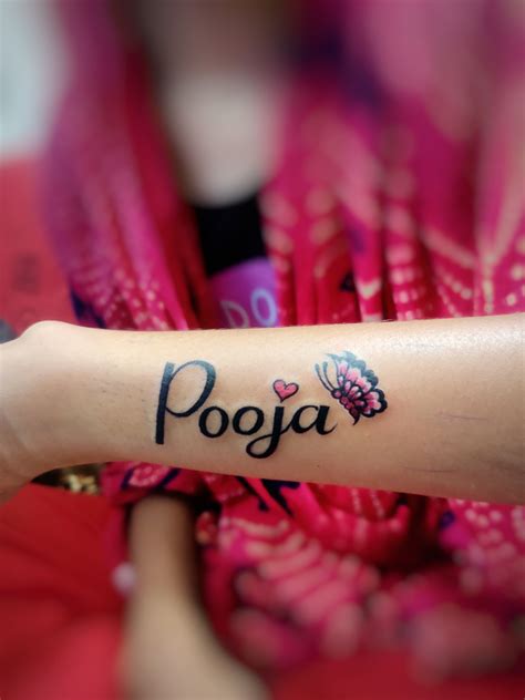 Name Tattoo Pooja Name Tattoo Tashantattoo Palanpur Name Tattoos Name Tattoo Mom
