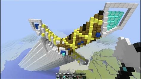 Minecraft Giant Sword Creation - YouTube