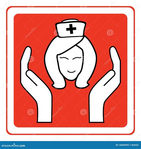 Nurse Sign Stock Vector Illustration Of Concept Female 14040993