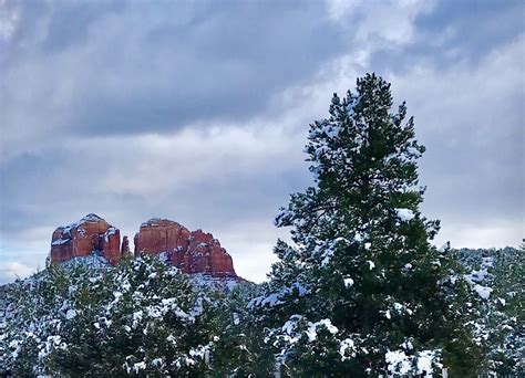 Sedona In Snow Shutterbug