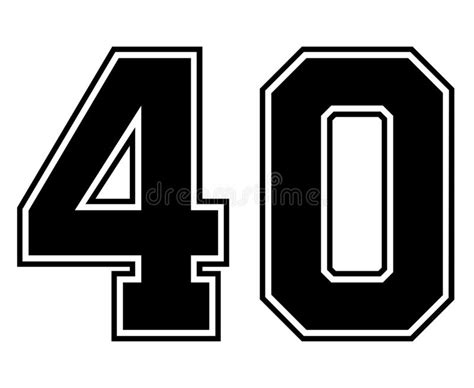 40 Jersey Number Uk