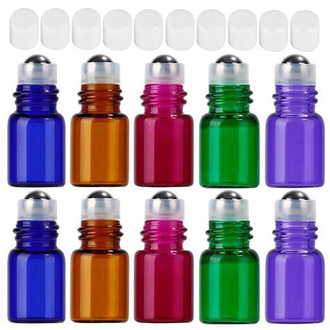 500 X 3ml Small Cute Roller Ball Glass Bottles For Essential Oils Roll