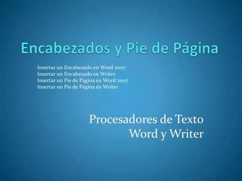 PPT Encabezados y Pie de Página PowerPoint Presentation free download ID