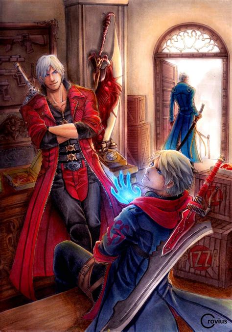 Sons Of Sparda Dmc Se Fanart Art Artwork Doodle Anime Painting