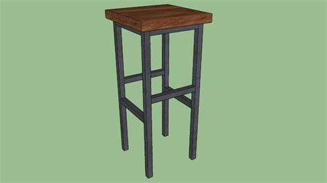3.8 out of 5 customer rating. Reclaimed Chestnut Square Metal Stool - 3D Warehouse | Metal stool, Stool, Steel stool