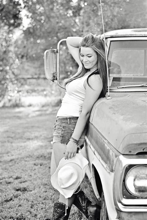 Candid Rustic Old Truck Cowgirl Senior Portrait Photography Seniors Girl Portraits Girls Hig