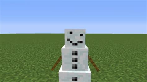 Minecraft Snapshot W A Snow Golem Sin Calabaza Youtube