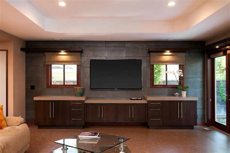 A classy game room with a billiards pool and a bar under the ceiling with beams lighted by beautiful pendant lights there's a modern billiards pool on the back as well. 30 Most Popular Living Room Entertainment Center ...