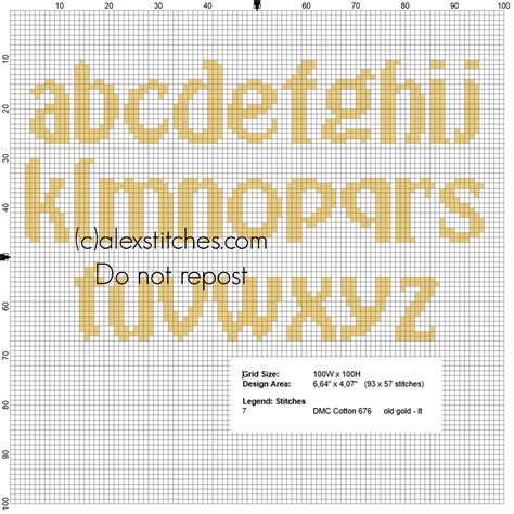 Here are a few alphabet charts to make it easy to personalize your designs. Lowercase cross stitch alphabet for names with Minions ...