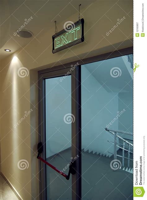 Safety Door Exit Stock Image Image Of Architecture Glare