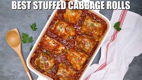 How To Make The Best Stuffed Cabbage Rolls Sweet And Savory Meals Youtube