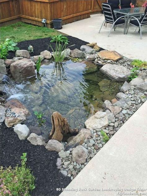 Stunning Rock Garden Landscaping Design Ideas Fish Pond Gardens