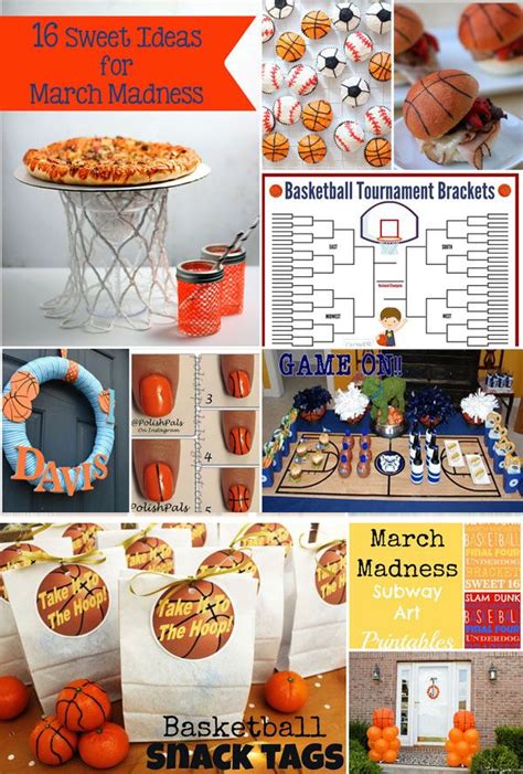 March Madness 16 Sweet Ideas Basketball Birthday Parties