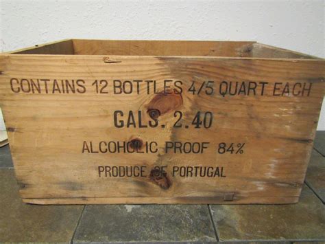 National Distillers Box Old Reserve Brandy Wood Box Brandy Etsy