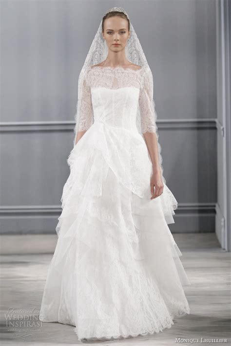 Monique Lhuillier Spring 2014 Wedding Dresses Wedding Inspirasi