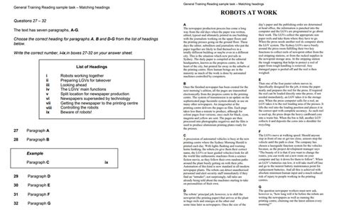 IELTS Reading Test How To Deal With Matching Heading Questions