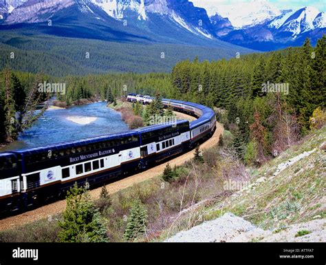 Banff National Park Alberta Canada June The Rocky Mountaineer Train