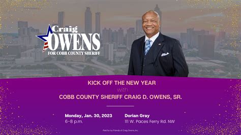 Kick Off 2023 With Sheriff Craig Owens Craig For Cobb