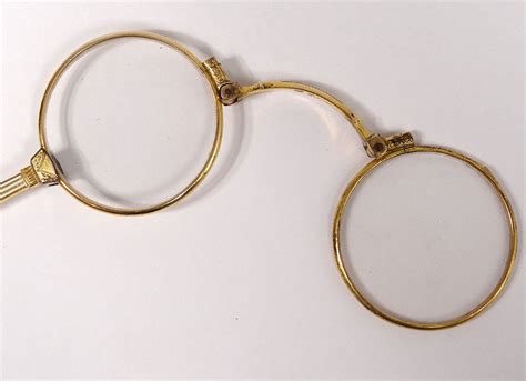 Proantic Glasses Lorgnon Binocle Pomponne Enamel Napoleon Iii Lorgnet