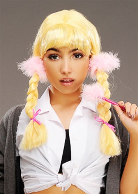 Britney Spears Style Blonde Pigtail Plaited Wig