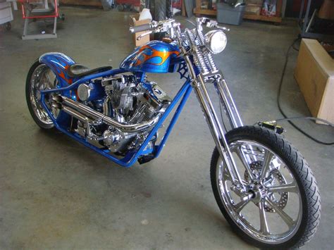 Blue Cfl Custom Choppers Custom Harleys Custom Motorcycles Custom