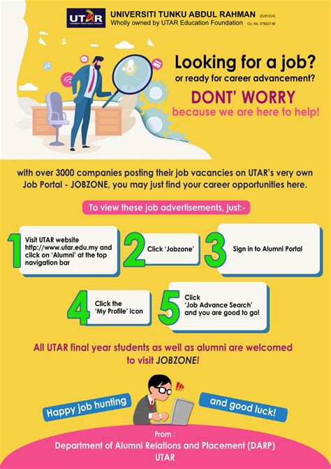 Careers fairs are a great way to meet employers face to face. Department of Alumni Relations and Placement