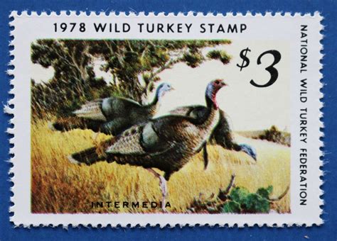 u s nwtf03 1978 national wild turkey federation wild turkey stamp ebay