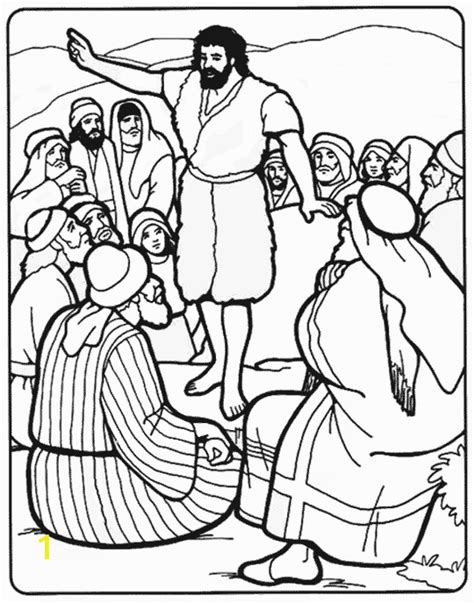 Coloring Page Of John The Baptist Coloring Pages