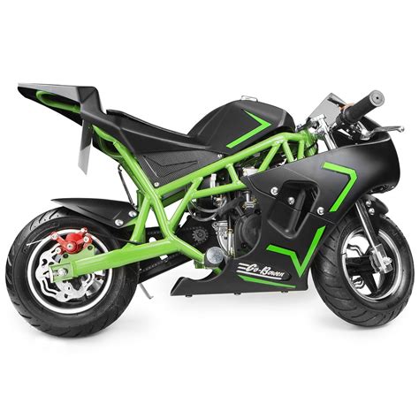 Xtremepowerus 40cc 4 Stroke Gas Pocket Bike Mini Motorcycle Epa Green