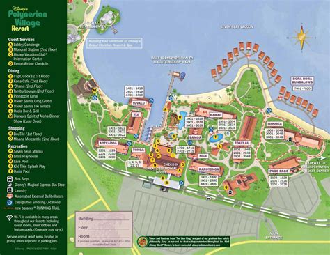 Disney Polynesian Resort Location Map Near Magic Kingdom