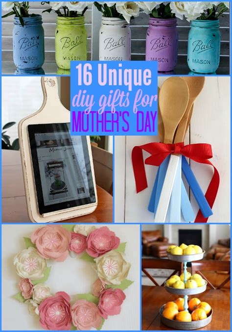 When you were younger, you likely wished your mom a happy mother's day with a homemade gift or handcrafted card. 16 Unique DIY Gifts for Mother's Day {The Weekly Round UP ...